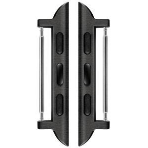 moVear | 22mm watch strap adapter for Apple Watch 9/8/7/6/SE/5/4/3/2/1 (45/44/42mm) & Ultra (49mm) | Black, Stainless steel +PVD